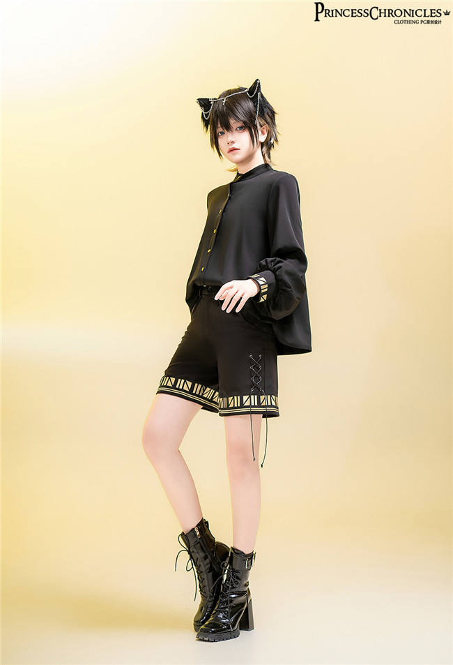Princess Chronicles Black Cat Short Pants Ouji Fashion