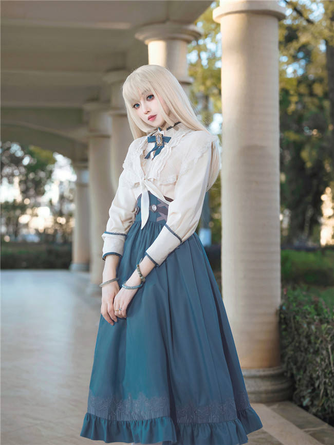 Unknown Song Vintage Lolita Skirt and Blouse