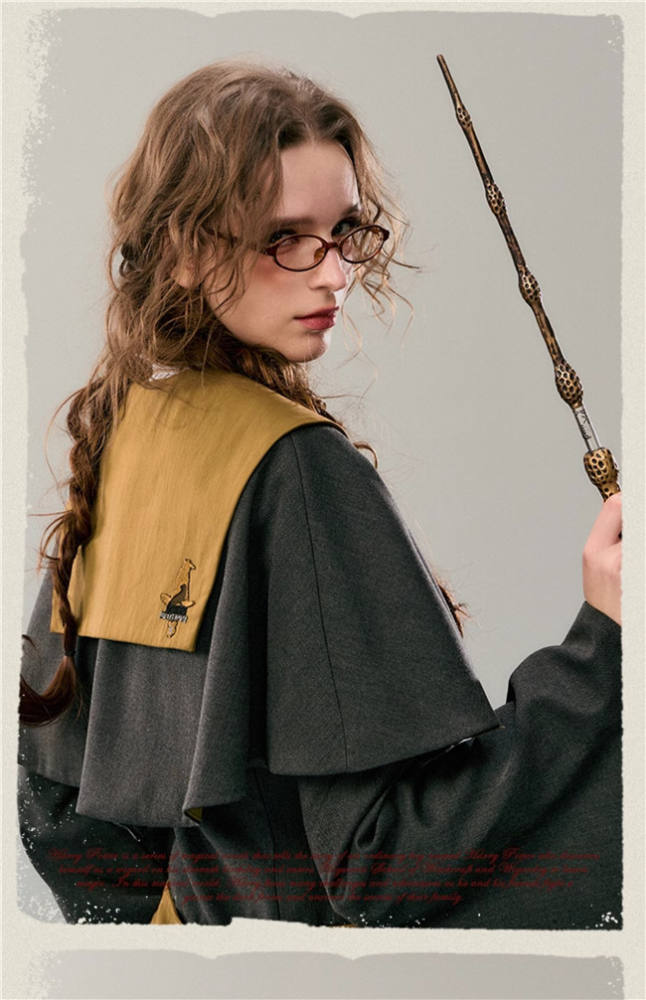 Kyouko & Harry Potter Co-signed Sailor Collar Dress with Detachable Cape Harry Potter Dress