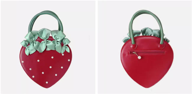 Pearls Bowknot Strawberry Lolita Bag