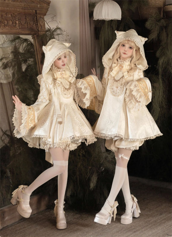 Lizbird Reincarnation of Time Doll Lolita Dress, Fake Collar, Hat and Bloomer
