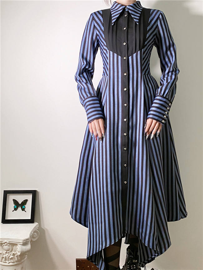 Little Dipper Astrologer Stripe Ouji Lolita Blouse