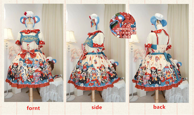 Puppy Dollhouse Sweet Lolita Dress Full Set