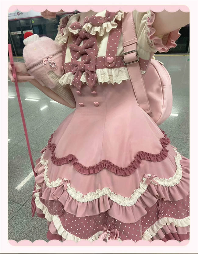Sakurahime Rabbit Cake Sweet Lolita Dress and Hat