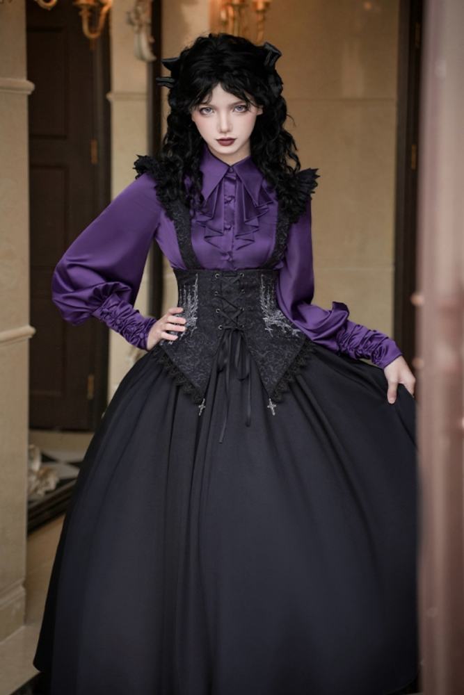 Withpuji Gothic Spring Salopette, Shirt, and Bib