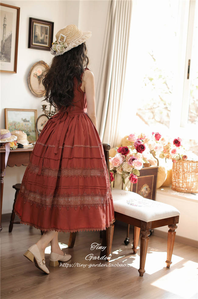 Spring Whisper Solid Color French JSK Lolita Dress