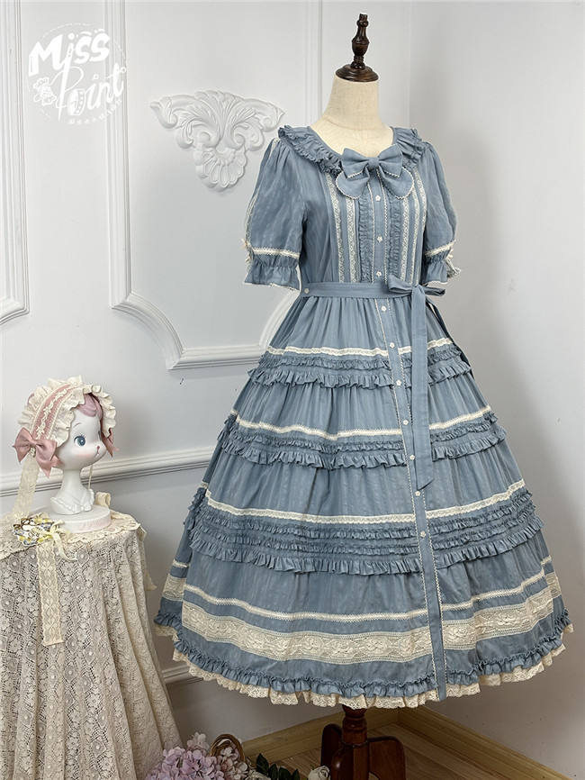 Miss Point Kitty and Rose Unicolor Lolita Dress
