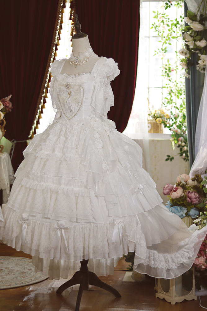 White OP Princess dress Hime Lolita Dress