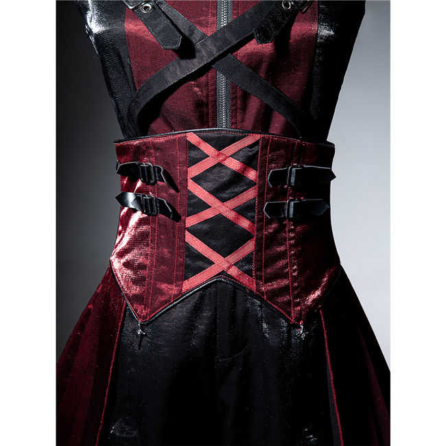 Chief Assassin Black and Red Punk Lolita Dress Set