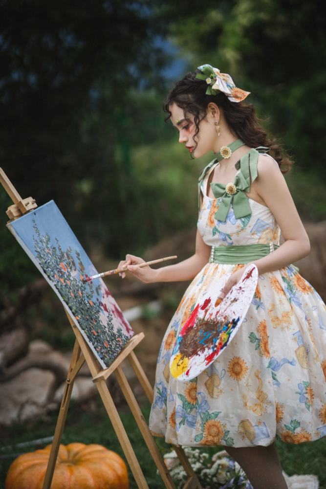 Summer Sunflowers Sweet JSK Lolita Dress