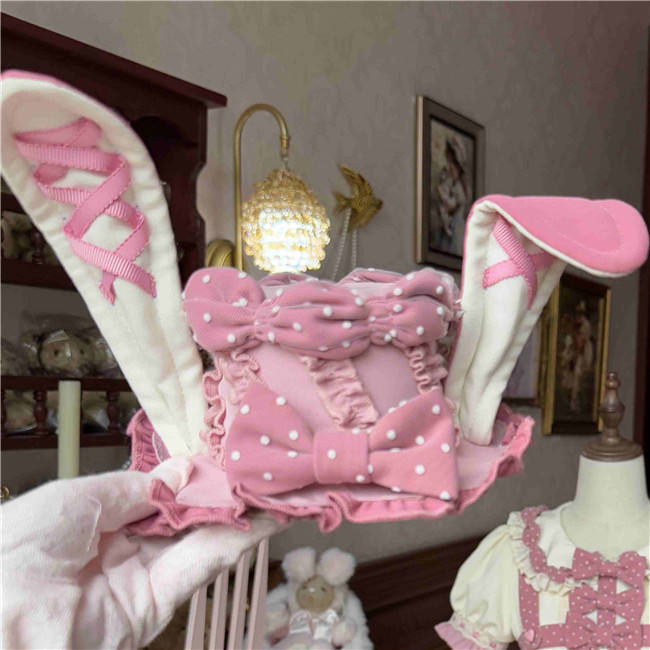 Sakurahime Rabbit Cake Sweet Lolita Dress and Hat