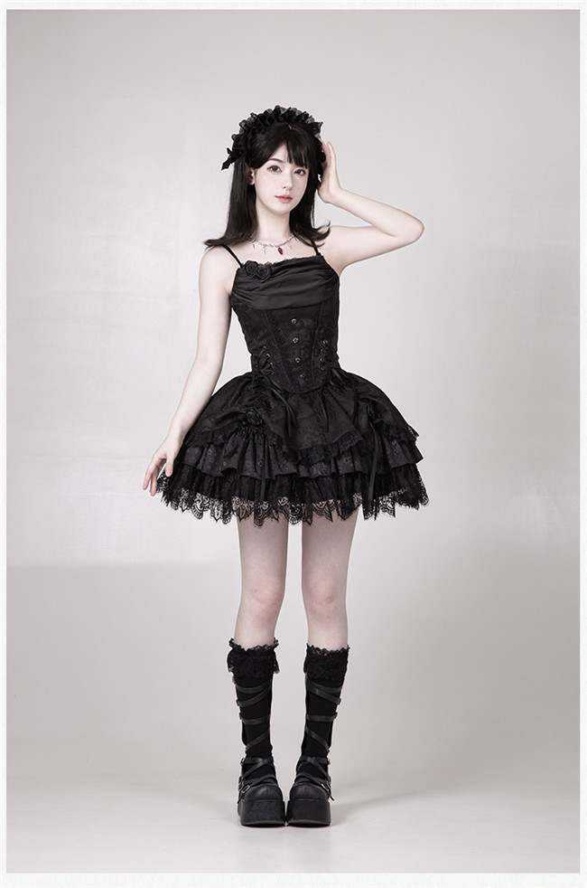 Withpuji Twilight Black Gothic Set and Accessories