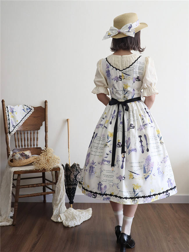 Watercolor Hyacinth Series Lolita Dress