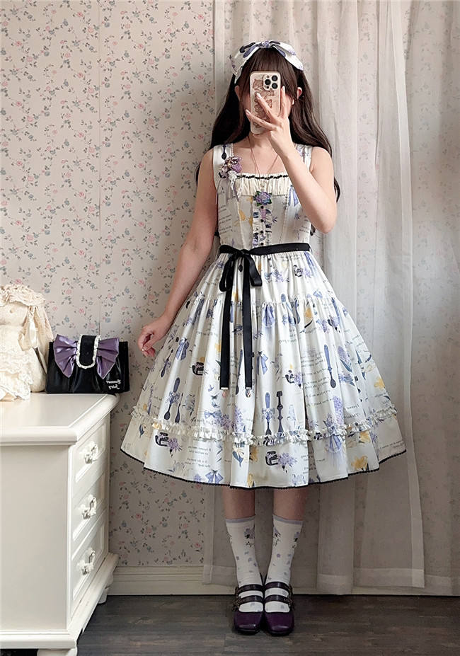 Watercolor Hyacinth Series Lolita Dress