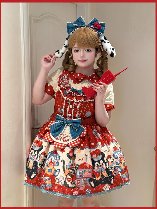 Puppy Dollhouse Sweet Lolita Dress Full Set