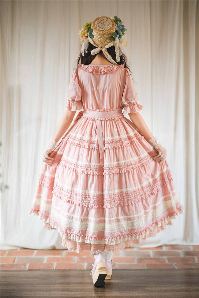 Miss Point Kitty and Rose Unicolor Lolita Dress