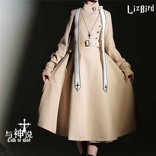 Lizbird Theory of God Trench Coat