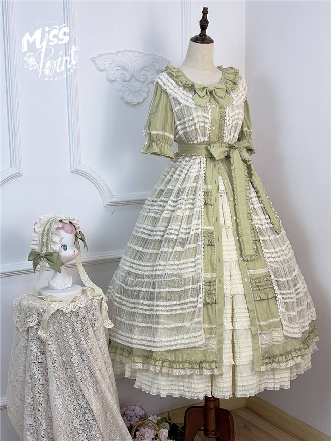 Miss Point Kitty and Rose Unicolor Lolita Dress
