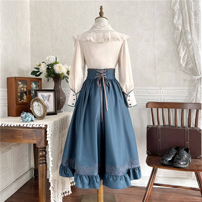 Unknown Song Vintage Lolita Skirt and Blouse