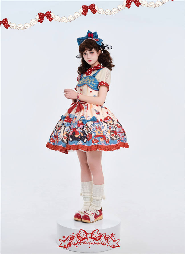Puppy Dollhouse Sweet Lolita Dress Full Set