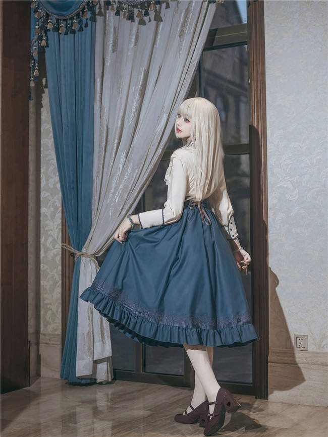 Unknown Song Vintage Lolita Skirt and Blouse