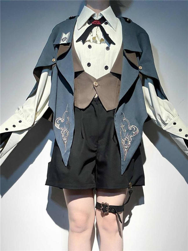 Narrative Poem Ouji Blouse, Vest and Short Pants