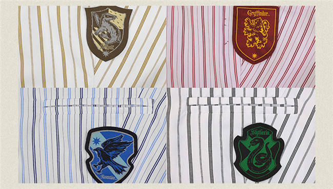 Kyouko & Harry Potter Collaborated Stripe Long Sleeves Blouse and Pleated Skirt Harry Potter Clothes