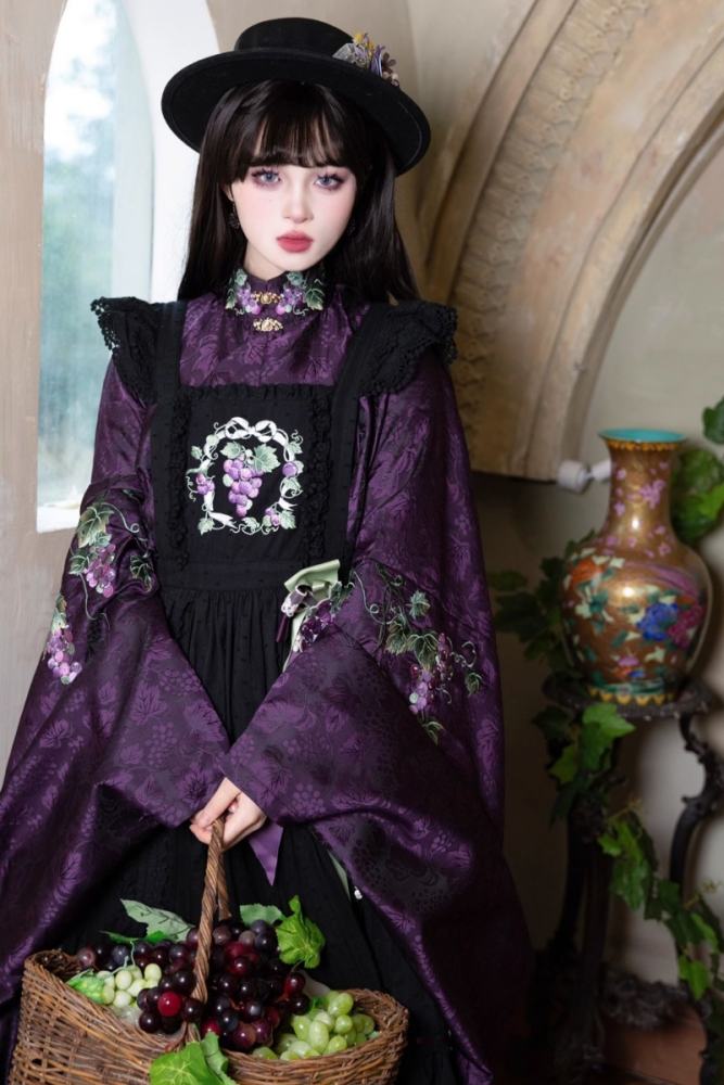 Vineyard Hanfu Qi Lolita Dress Top Apron
