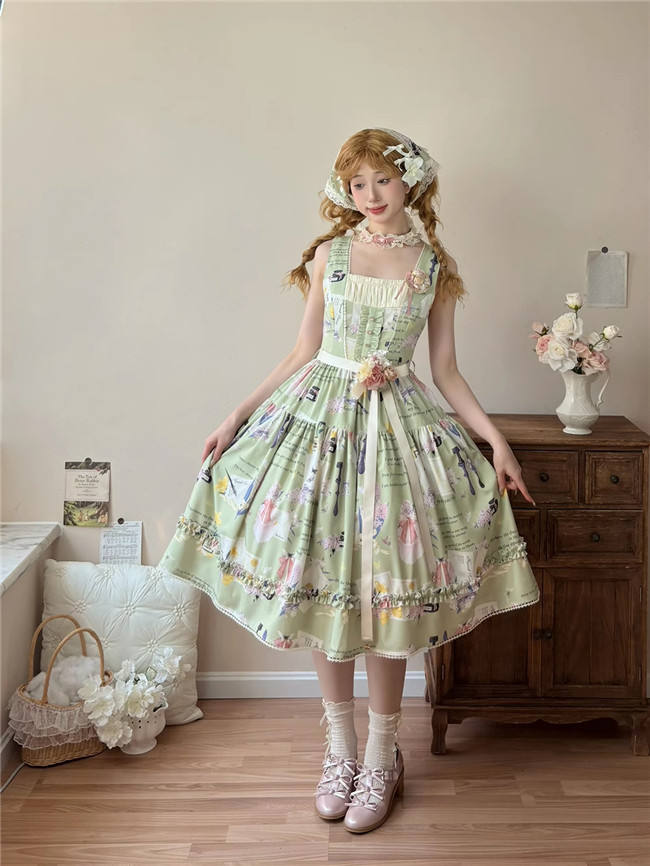 Watercolor Hyacinth Series Lolita Dress