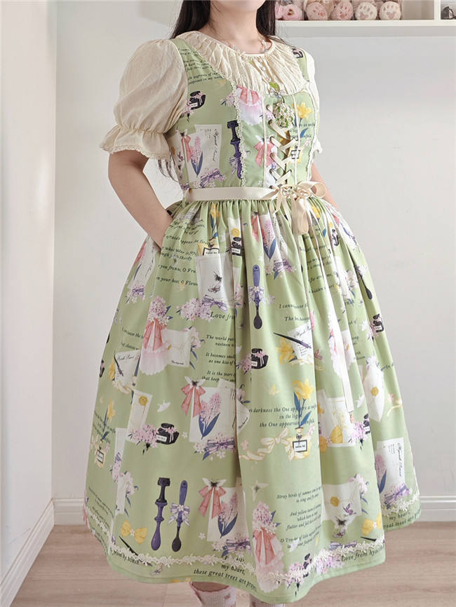 Watercolor Hyacinth Series Lolita Dress