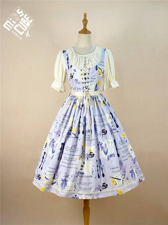 Watercolor Hyacinth Series Lolita Dress