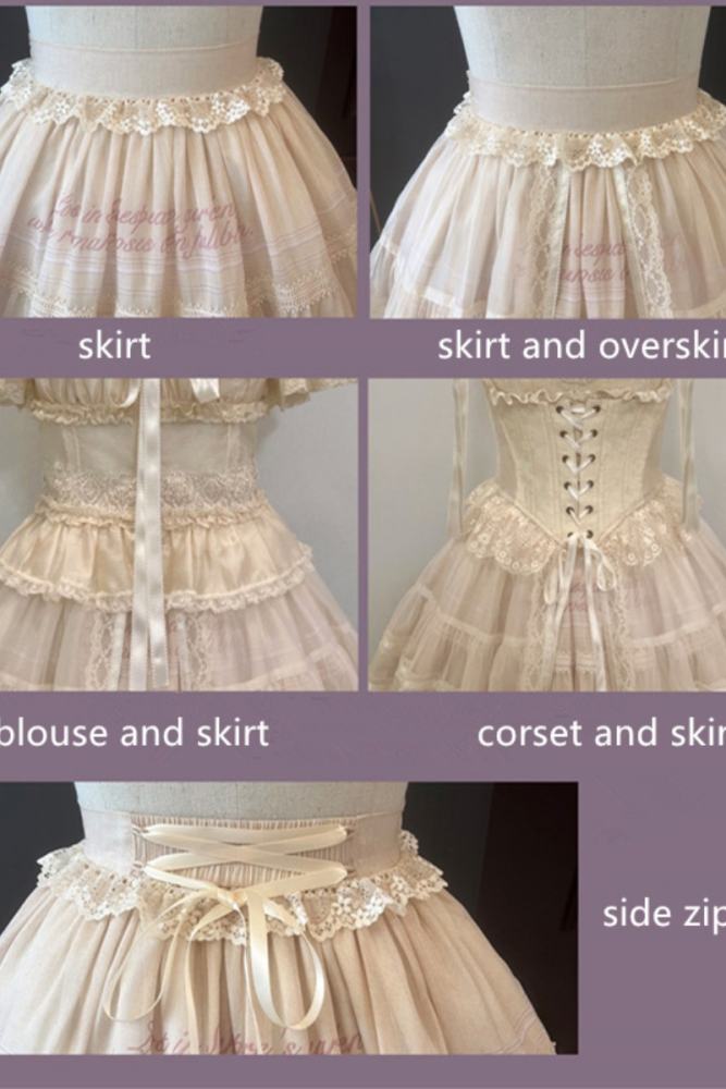 Romantic Rose Elegant Lolita Skirt, Top and Blouse