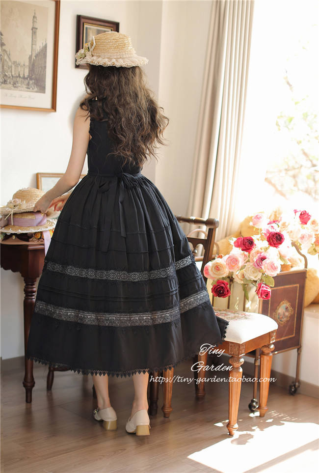 Spring Whisper Solid Color French JSK Lolita Dress