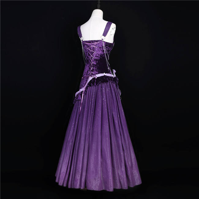Mysterious Nocturne Purple Jumper Dress and Underskirt