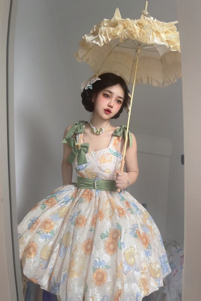 Summer Sunflowers Sweet JSK Lolita Dress