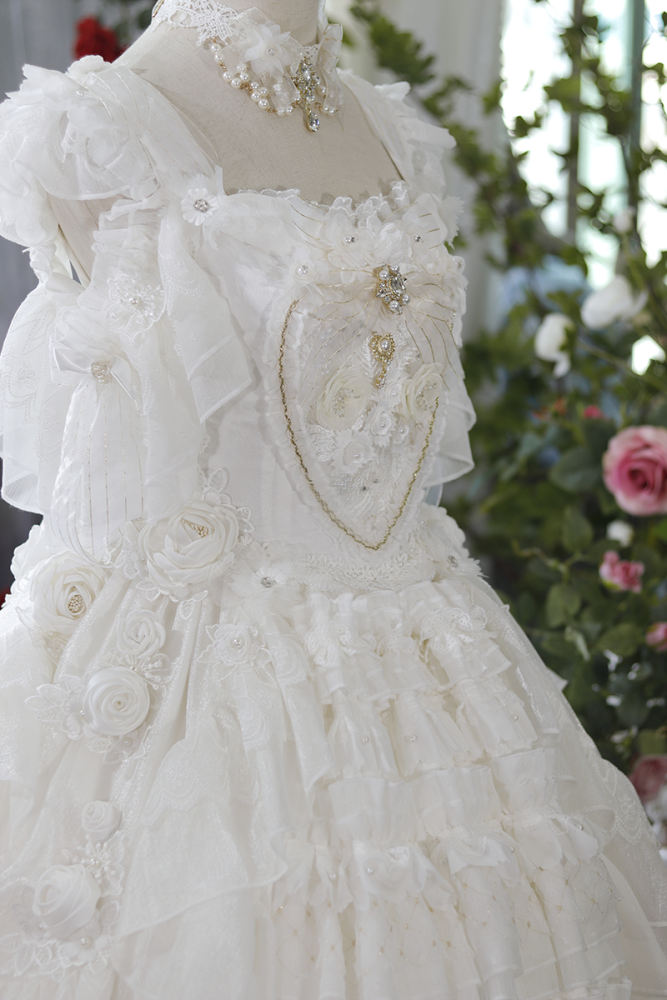 White OP Princess dress Hime Lolita Dress