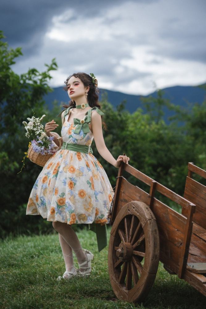 Summer Sunflowers Sweet JSK Lolita Dress