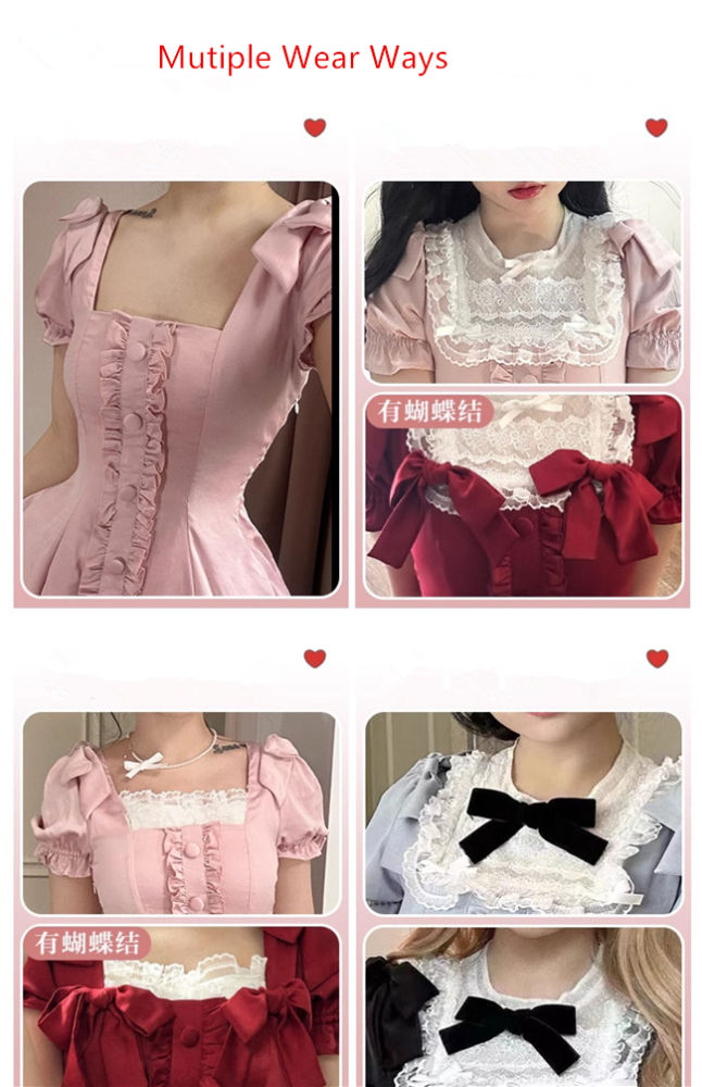 Annie Gift Plus Size Lolita Dress, Side Clip and Choker