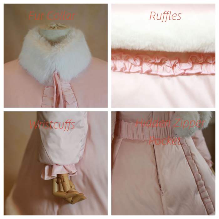 Commission The Rabbit Hole Tailor White Duck Down Fur Collar Long Coat