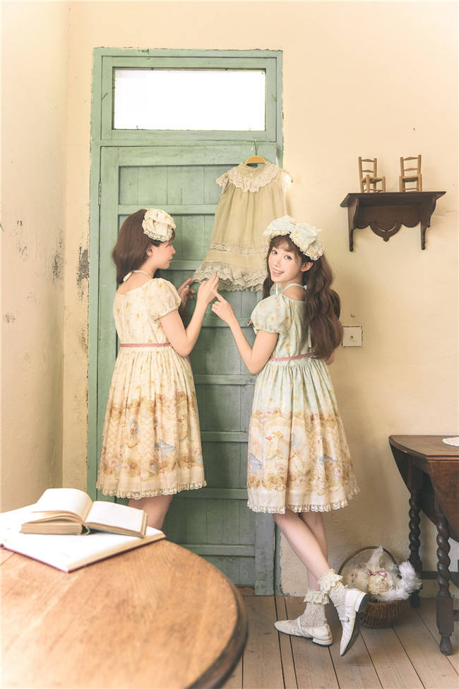Dark Star Island Lilith's Farm Trip High Waist Lolita One Piece