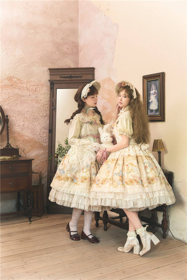 Dark Star Island Lilith's Farm Trip Front Open Lolita Dress