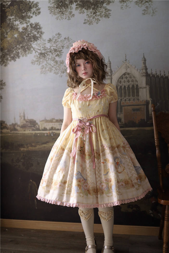 Dark Star Island Lilith's Farm Trip High Waist Lolita One Piece