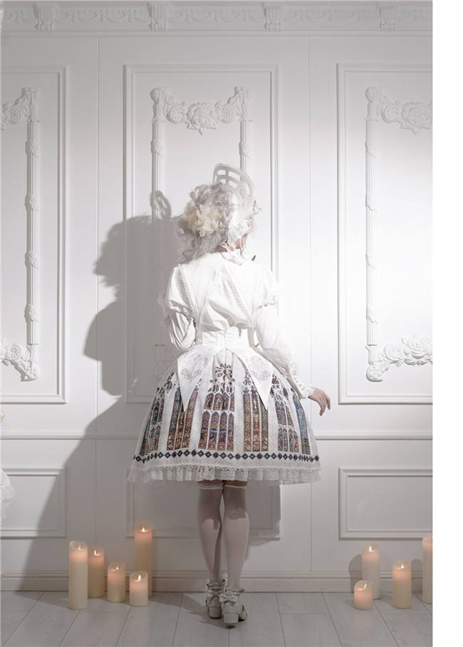 The Holy Cross Stained Glass Window Gothic Skirt