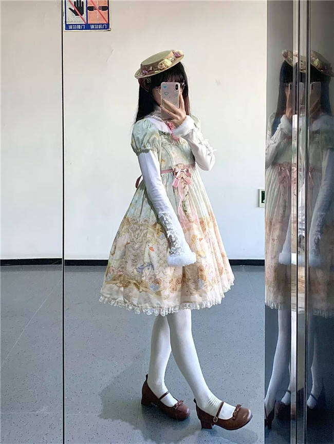 Dark Star Island Lilith's Farm Trip High Waist Lolita One Piece