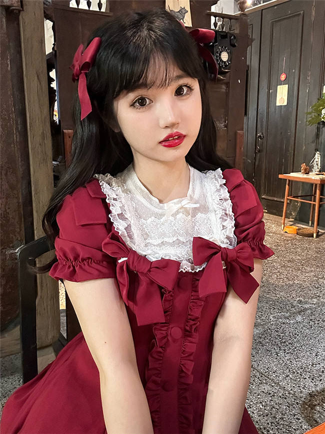 Annie Gift Plus Size Lolita Dress, Side Clip and Choker
