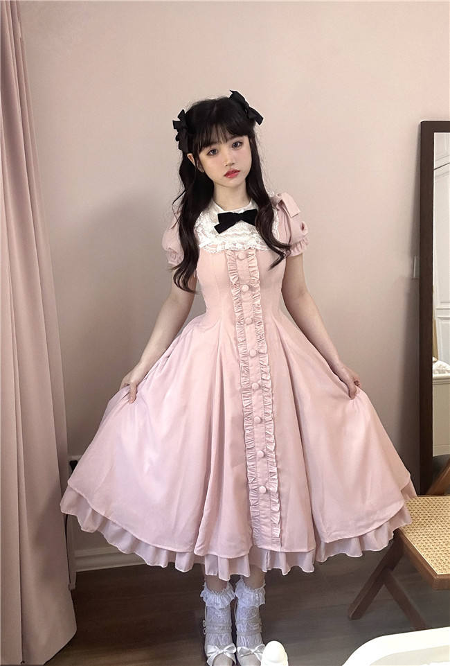 Annie Gift Plus Size Lolita Dress, Side Clip and Choker