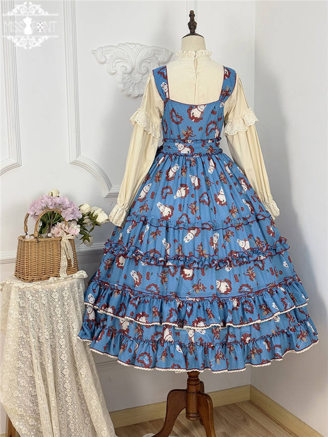 Miss Point Forest Berry Rabbit Lolita Jumper Dress