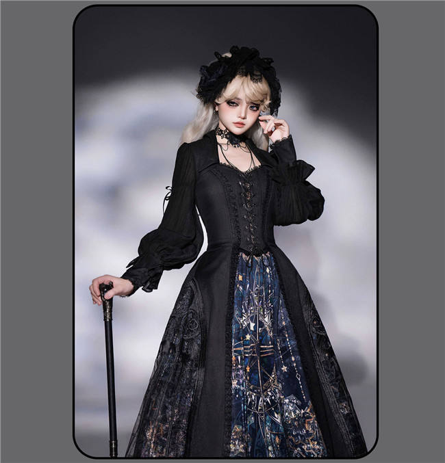 Susin Night Falls Cathedral Stained Glass Window Gothic Lolita Series