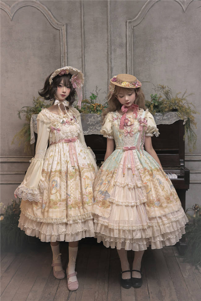Dark Star Island Lilith's Farm Trip High Waist Lolita Jumper Dress