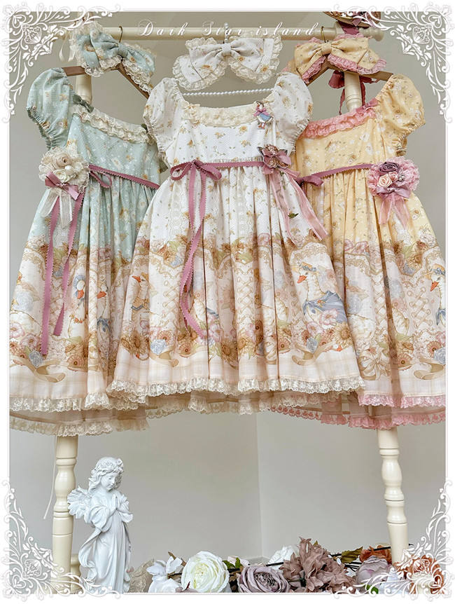 Dark Star Island Lilith's Farm Trip High Waist Lolita One Piece